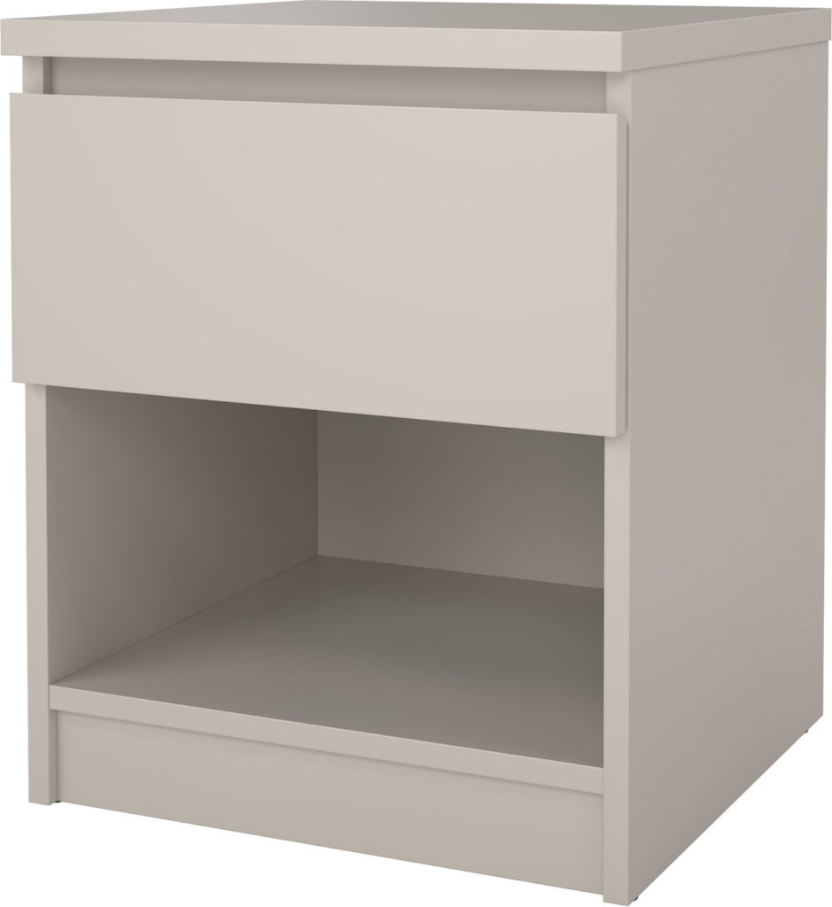 Sengebord Vesterholm Naia - Natbord i Kashmir, FSC-certificeret træ, 1 skuffe & hylde, H49,5ÃB40,4ÃD40 cm